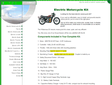 Tablet Screenshot of electricmotorcyclekit.net